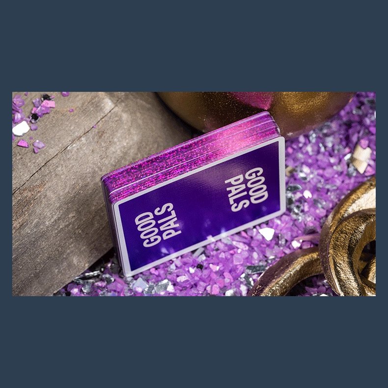 GILDED Good Pals Purple Foil Logo Playing Cards
