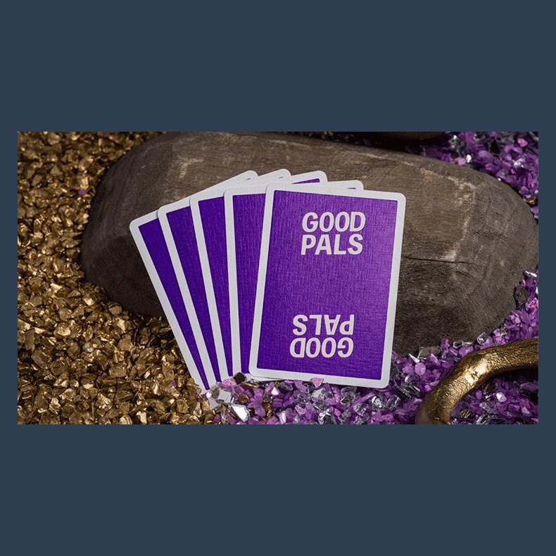 GILDED Good Pals Purple Foil Logo Playing Cards