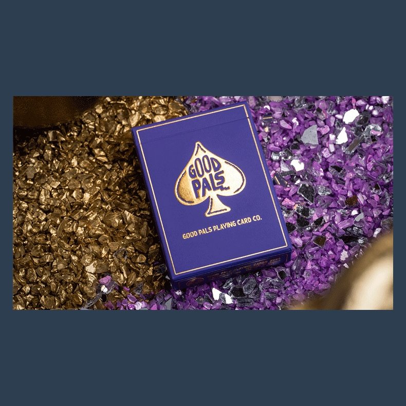 GILDED Good Pals Purple Foil Logo Playing Cards