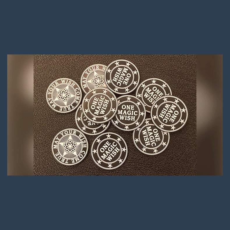 Giveaway Magic Wishing Coins (20 Plastic Coins) by Alan Wong