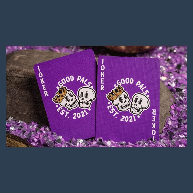 Good Pals Purple Foil Logo Playing Cards