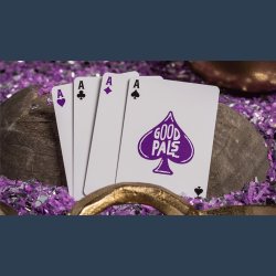 Good Pals Purple Foil Logo Playing Cards