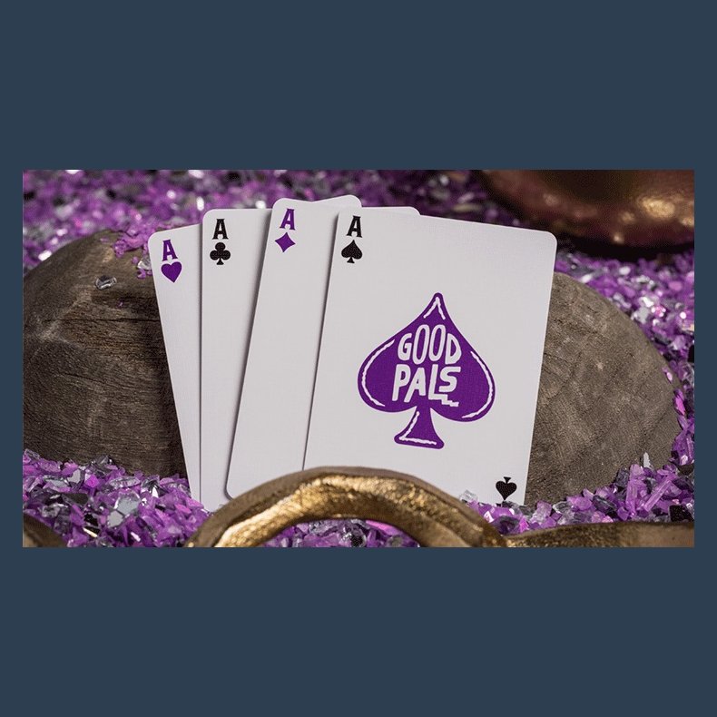Good Pals Purple Foil Logo Playing Cards