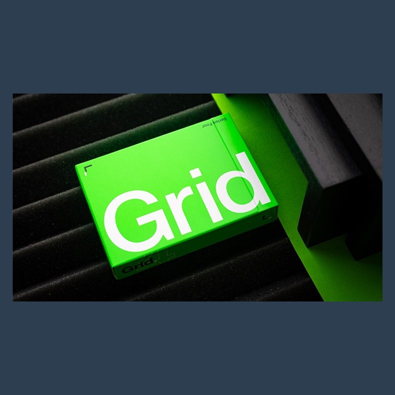 Grid Series Four - Typographic Playing Cards