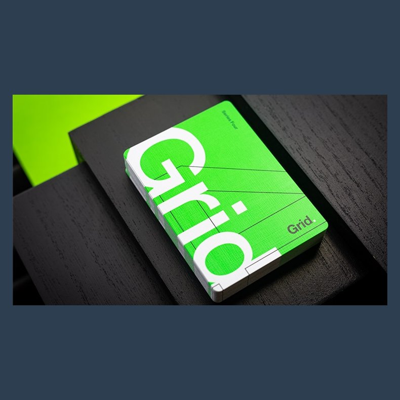 Grid Series Four - Typographic Playing Cards