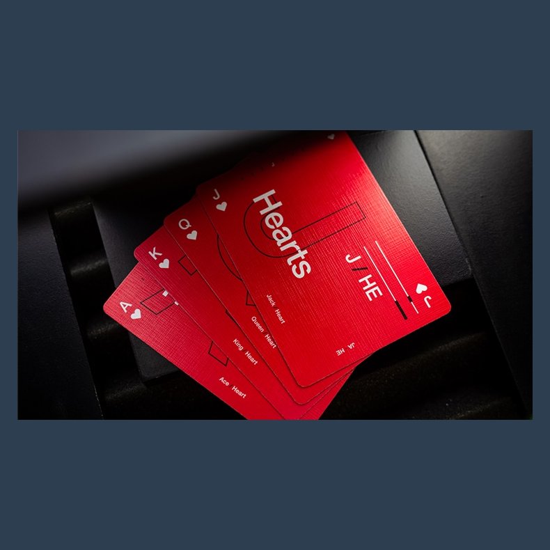 Grid Series Four - Typographic Playing Cards