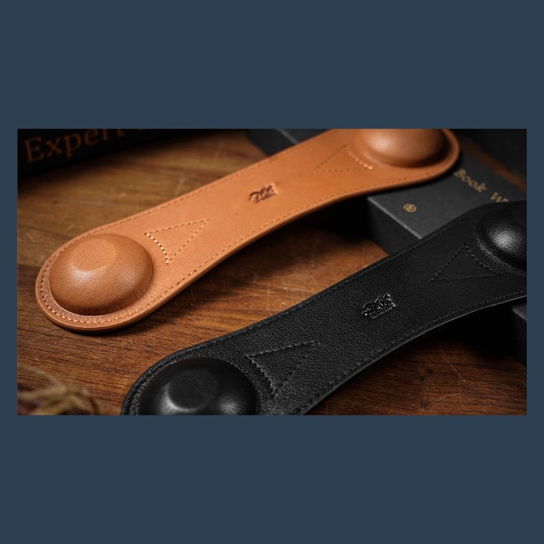 Leather Book Weight (Brown) by TCC Presents
