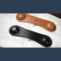 Leather Book Weight (Brown) by TCC Presents