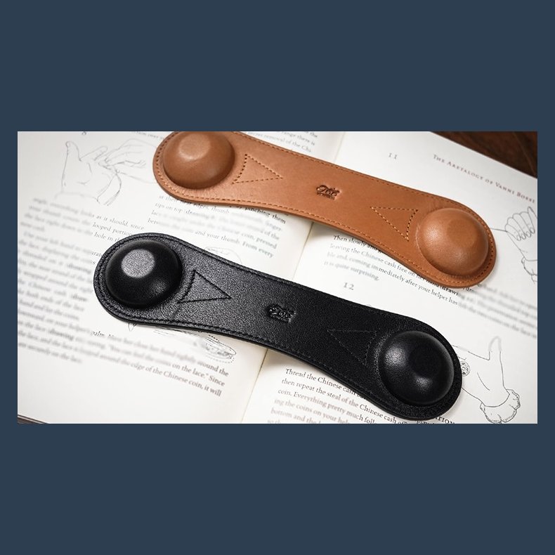 Leather Book Weight (Brown) by TCC Presents