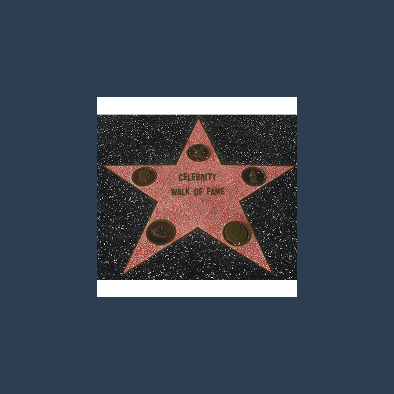 Celebrity Walk of Fame by Jonathan Royle - Mixed Media DOWNLOAD