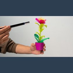 Miracle Wand to Flower by Murphy's Magic
