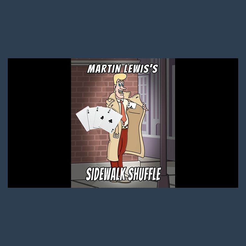 Sidewalk Shuffle POKER SIZE by Martin Lewis