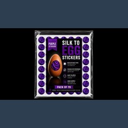 Silk to Egg Stickers (Purple) Pack of 70
