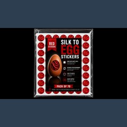 Silk to Egg Stickers (RED) Pack of 70