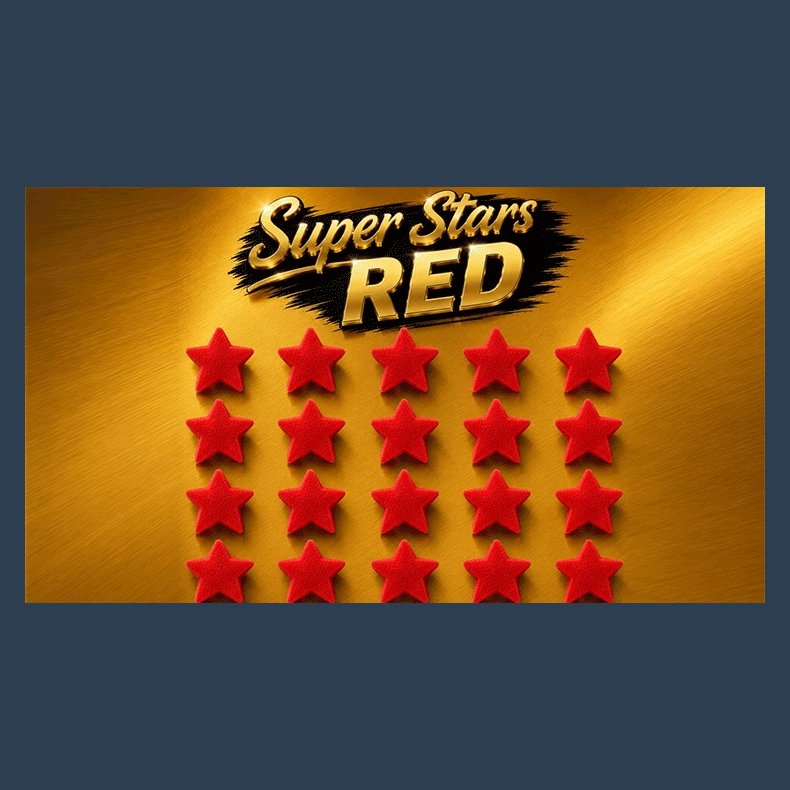 Super Stars Red (Bag of 20) Sponge