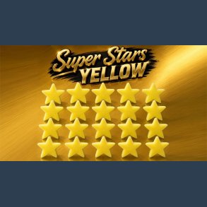 Super Stars Yellow (Bag of 20) Sponge