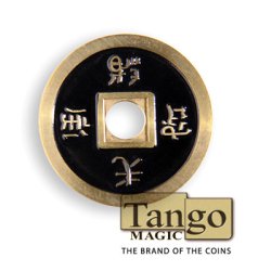  Chinese Coin - Black &amp; Red by Tango Magic