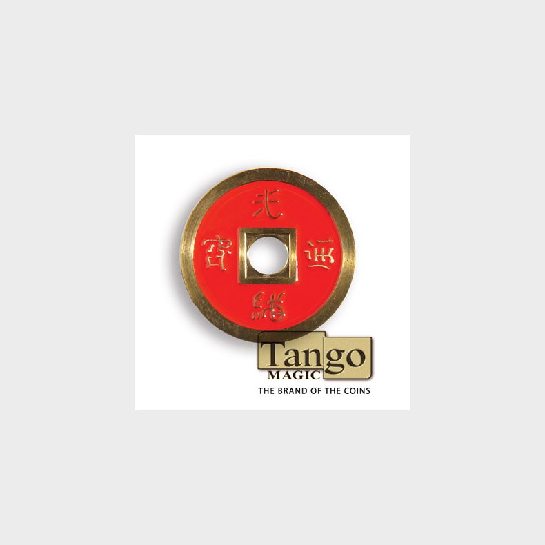  Chinese Coin - Black &amp; Red by Tango Magic
