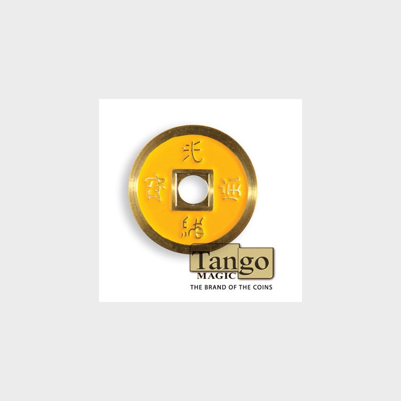 Chinese Coin - Red &amp; Yellow by Tango Mag
