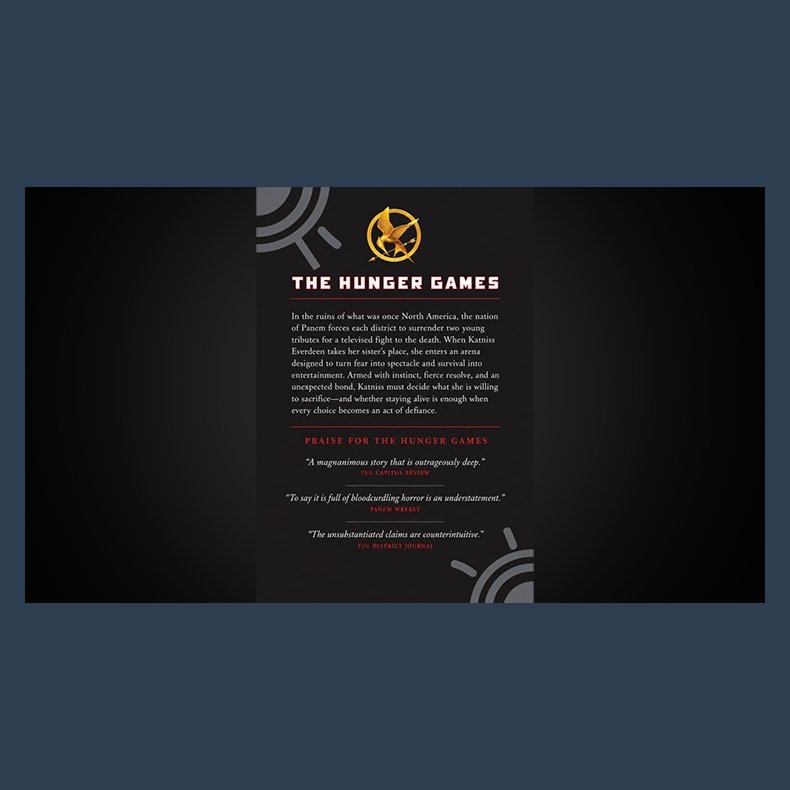 The Progressive Kicker � The Hunger Games