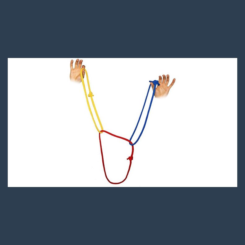 Three Color Linking Ropes by Vincenzo Di Fatta