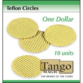 Teflon circles Dollar size (10 units w/DVD) by Tango
