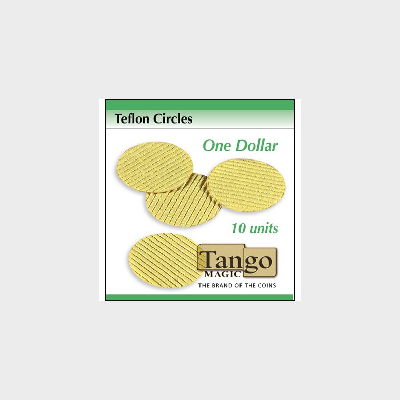 Teflon circles Dollar size (10 units w/DVD) by Tango