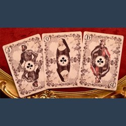 Wars of the Roses (2nd Edition Red Tuck- Gilded ) Playing Cards