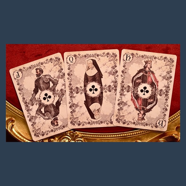 Wars of the Roses (2nd Edition Red Tuck- Gilded ) Playing Cards