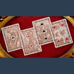 Wars of the Roses (2nd Edition Red Tuck- Gilded ) Playing Cards