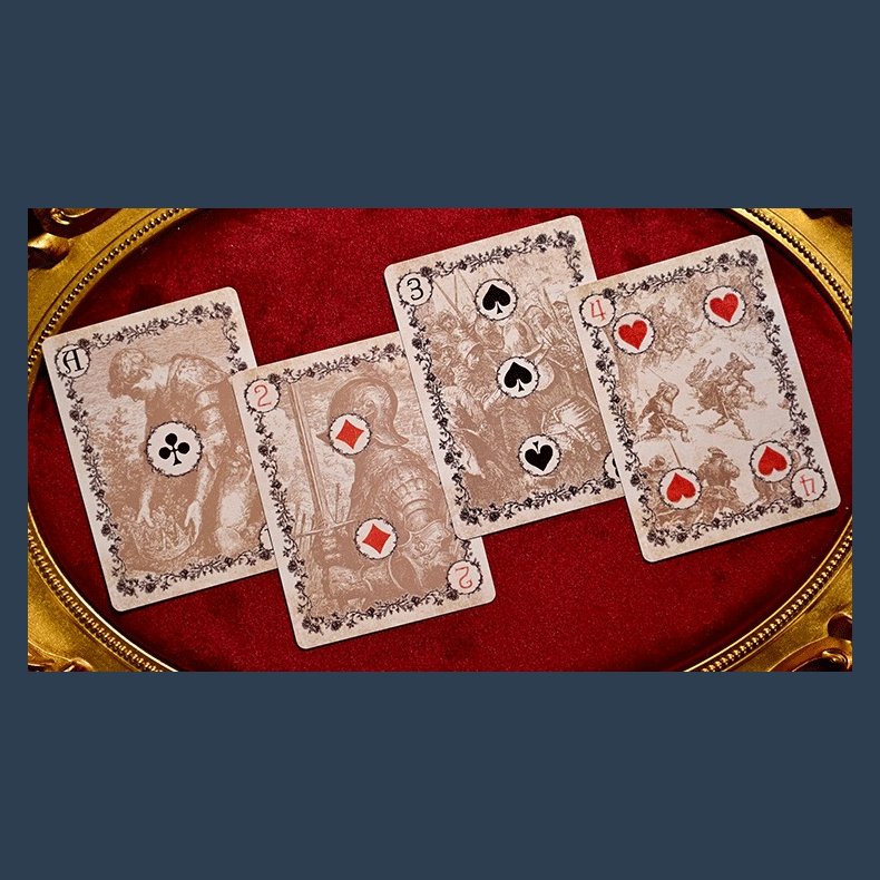 Wars of the Roses (2nd Edition Red Tuck- Gilded ) Playing Cards