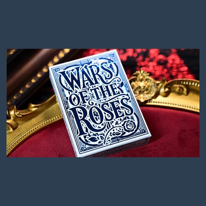 Wars of the Roses (Blue Tuck-2nd Edition Edge-dyed) Playing Cards