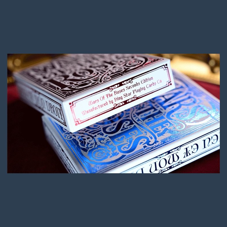 Wars of the Roses (Blue Tuck-2nd Edition Edge-dyed) Playing Cards