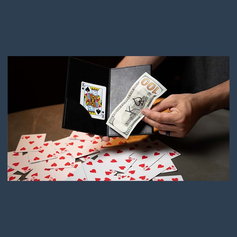 XL Z Fold Wallet (Magnetic Locking) by Murphy's Magic