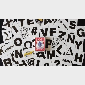 Bicycle Special LETTERS Red Playing Cards (plus 10 Online Effect