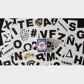 Bicycle Special LETTERS Blue Playing Cards (plus 10 Online Effec