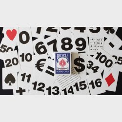 Bicycle Special NUMBERS Blue Playing Cards (plus 11 Online Effects)