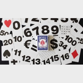 Bicycle Special NUMBERS Blue Playing Cards (plus 11 Online Effects)