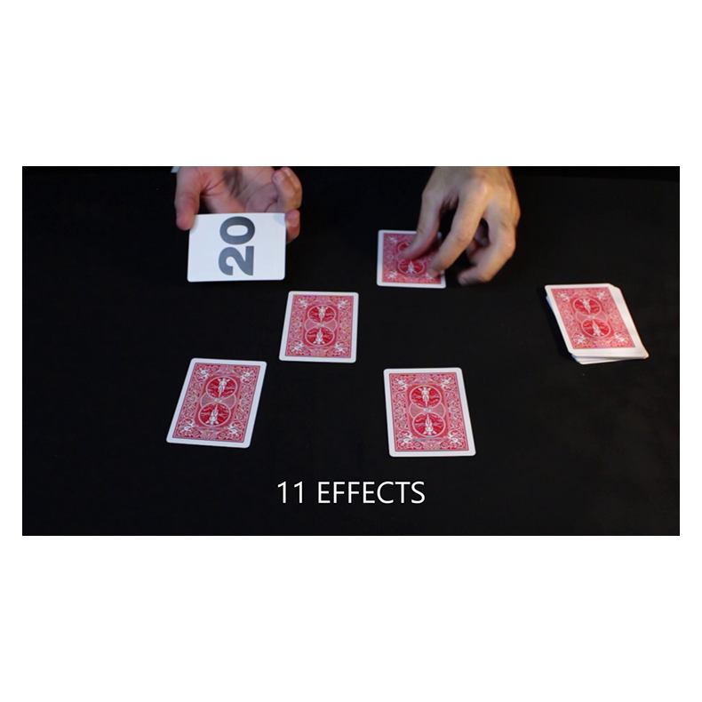 Bicycle Special NUMBERS Red Playing Cards (plus 11 Online Effects)